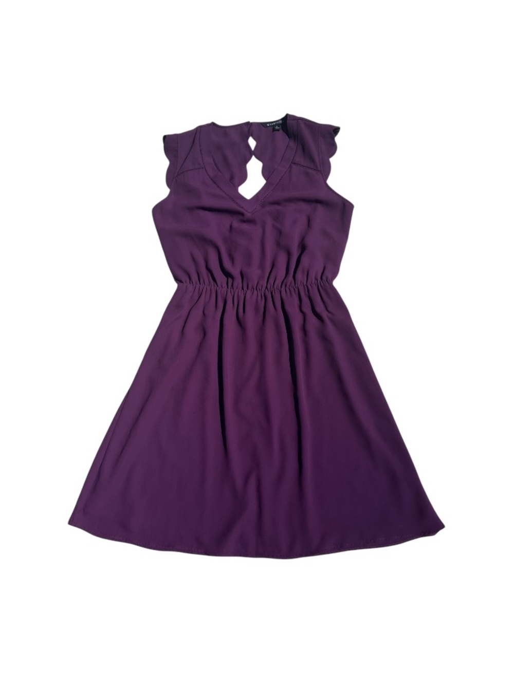 41 Hawthorn Plum Purple Scalloped Fit & Flare Dress Medium M NWOT Stitch Fix